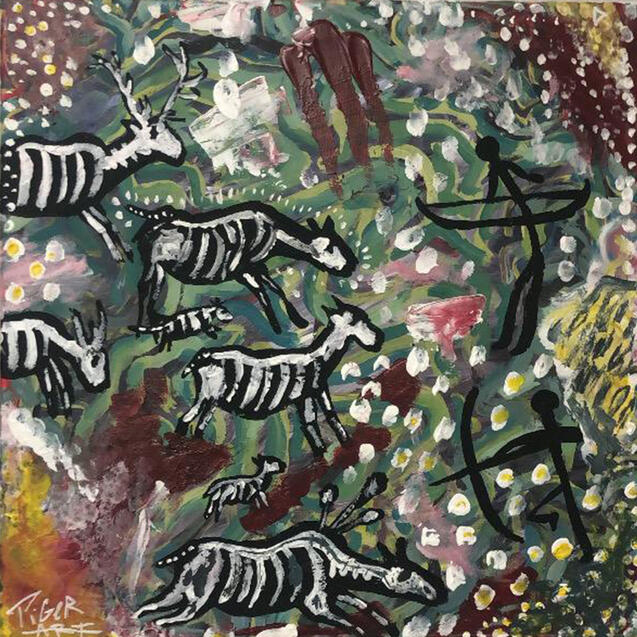 Acrylic on canvas, 60 cm x 60 cm